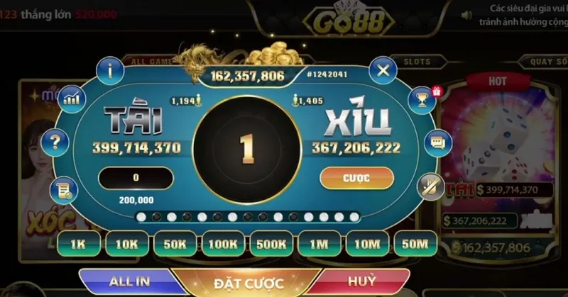 Khám phá game Tài Xỉu Go88